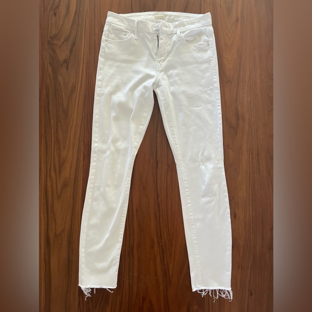 MOTHER Looker Glass Slipper White in size 26